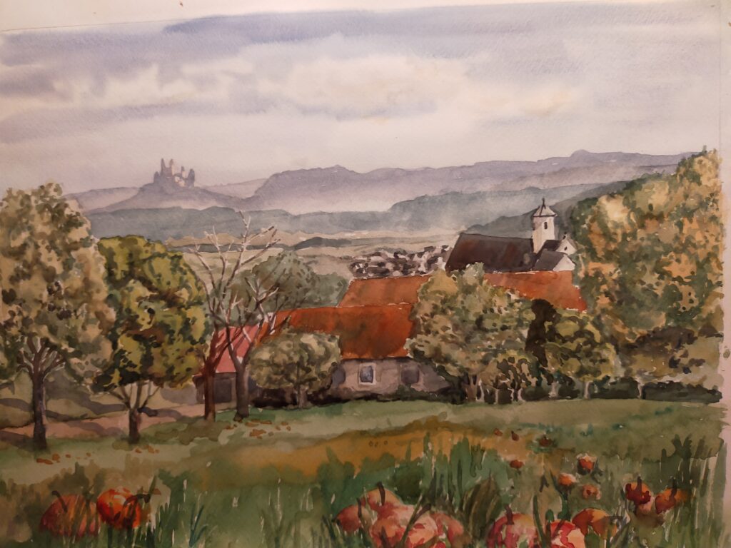 Apfelernte, Kloster Kirchberg, Schloss Hohenzollern